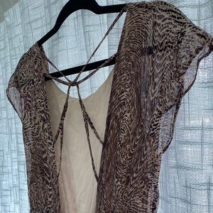 *SOLD* Alice + Olivia silk cross-back dress